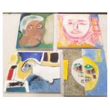 4 John Beauchamp oils on canvas "The Face That