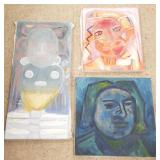 3 John Beauchamp oils on canvas- circa 1960,