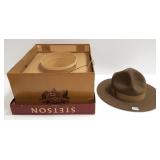 Antique John Stetson trooper hat with box