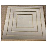 Modern mirror approx. 30" square