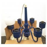 Small hanging fixture with glass shades