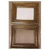 2 matching antique ornate frames- 10" x 14" inside