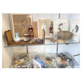 Group of Southwest pottery, baskets, dolls, etc.