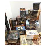 10 Anime figures in boxes including monsters