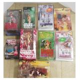 9 Anime figures in boxes