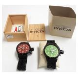 2 Invicta watches- 1 with box