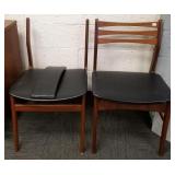 2 Danish teak side chairs (one as seen)