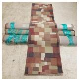 4 mod machine made rugs approx 5