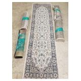 5 small machine made rugs