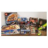 Group Star Wars toys, Legos, etc- 11 pieces MIB