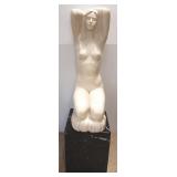 40" Italian nude figure #1134E on a 20" black