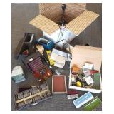 Group antique camera, medical items, etc