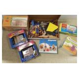 Group of Playmobile figures & building blocks in