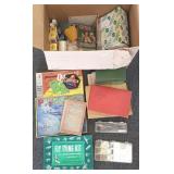 Group including vintage games, puzzles, photo