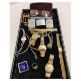 Group including watches, Zippo lighters, 10K ring,