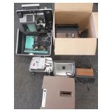 Group of vintage projectors including Balomatic,
