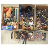 Group of action figures- Anime, Futurama, etc.