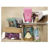 Group of Barbies, etc.- some in boxes