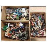 Group of action figures- superheroes, Star Wars,