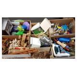 Large group of assorted toys, animals, etc in