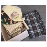 Group including wool blankets, etc.