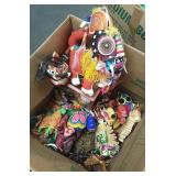 Group of oriental figures, dolls, etc.