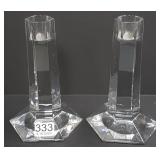 Pair of 6" Tiffany & Co. Frank Lloyd Wright