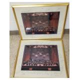 2 framed autographed orchestra photos