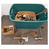 Group of iron tools, etc.