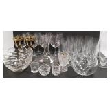 Group of assorted glass including Kosta Boda