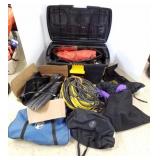 Large group scuba equipment, fins, regulators, etc