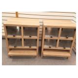 2 - 4 compartment matching cabinets