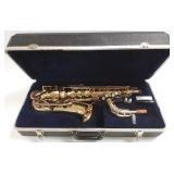 Conn saxophone in case (finish as seen)