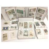 Large group of vintage postcard albums, holiday,