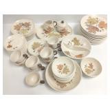 Set of Metlox "Poppytrail" dinnerware