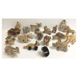 18 assorted Steiff animals