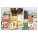 Group assorted books - leatherbound, children