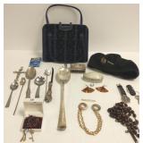 Group incl. designer purse, jewelry, Gucci watch,