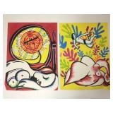 2 unframed hand signed Volk (Larry) original