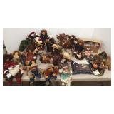 Large group Lizzie High, etc. folk art dolls