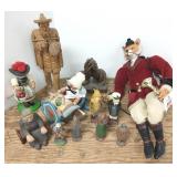 Assorted figures - West Germany music box,