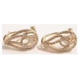 14K gold & pav