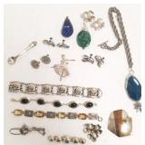 Collection vintage & modern sterling, etc.