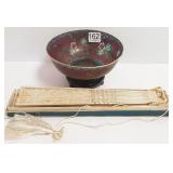 5" translucent Oriental bowl & mother of pearl