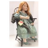 24" Christine Orange doll with bentwood doll