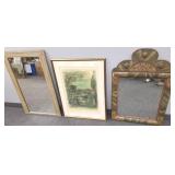 Framed signed & numbered litho - 28" x 36" O.D. &