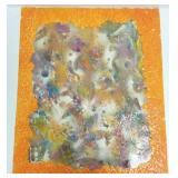 Unframed signed Volk (Larry) mixed media artwork