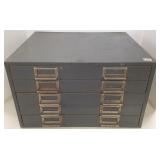 5 drawer metal parts cabinet- 12" x 16" x 19"