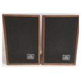 Pair DLK model 1-4 speakers (as seen cabinets)