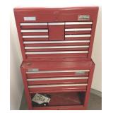 Craftsman 2 piece rolling tool box with tools